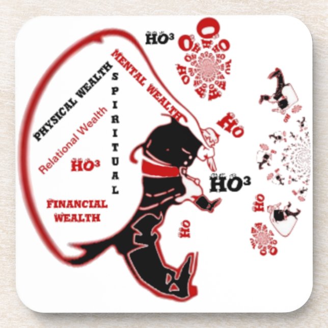 Posavasos Regalo secreto Santa - Prosperidad y Riqueza (Frente)