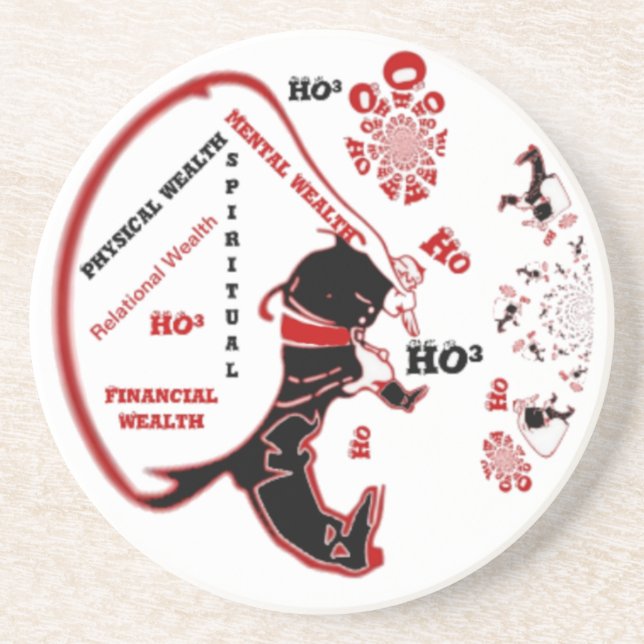 Posavasos Regalo secreto Santa - Prosperidad y Riqueza (Frente)