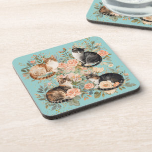 Posavasos Regalo Vintage de Botánica Cottagecore para Amante