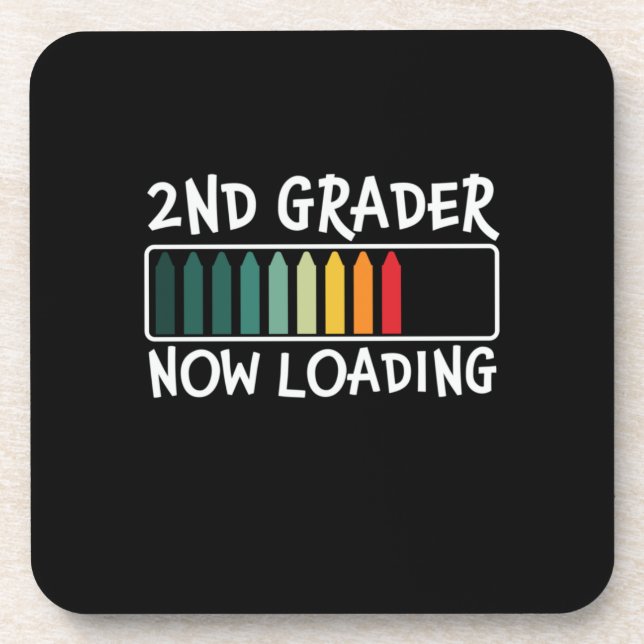 Posavasos Regalos 2.º Profesor | 2º Grader Now Loding (Frente)