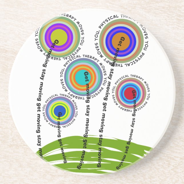 Posavasos Regalos artsy de la terapia física (Frente)