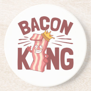 Posavasos Regalos de amante de la carne de Bacon King para h