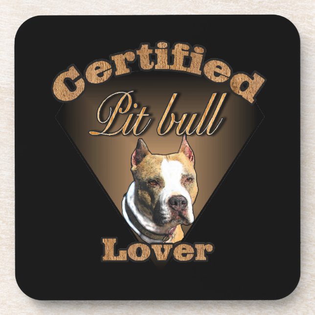 Posavasos Regalos de American Pit Bull Terrier (Frente)