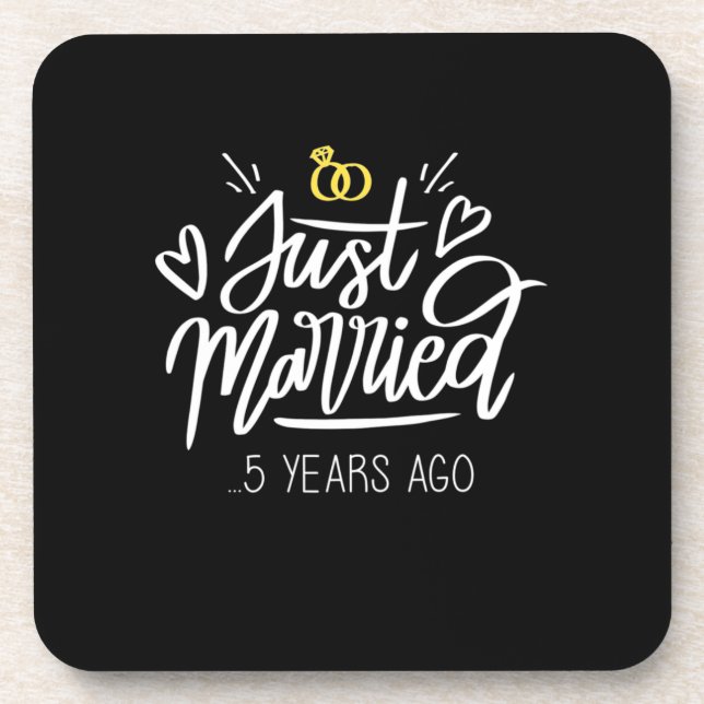 Posavasos Regalos de Boda | 5º Aniversario de Boda (Frente)