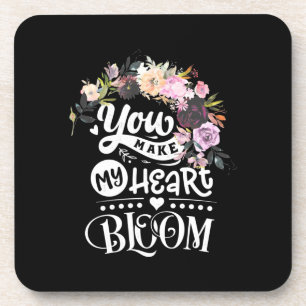 Posavasos Regalos de Boda   Haces que mi corazón florezca