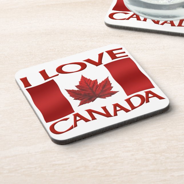 Posavasos Regalos de Canadá con Personalizado de montaña de  (Lado Izquierdo)