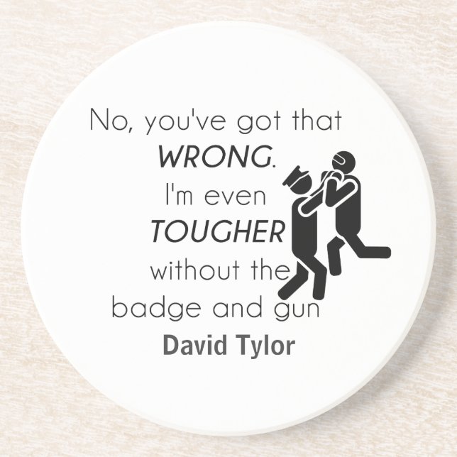 Posavasos Regalos de Chistes de policías (Frente)