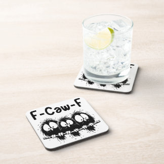 Posavasos Regalos de citas divertidas de aves F-Caw-F 