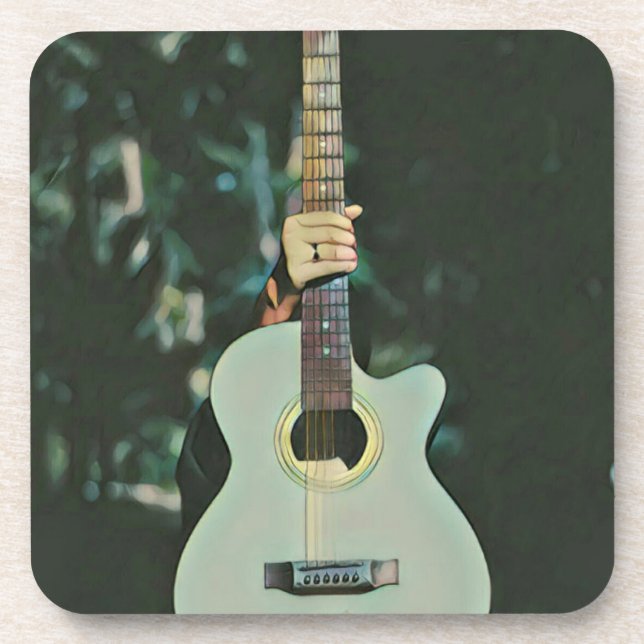 Posavasos Regalos de guitarrista de Guay (Frente)
