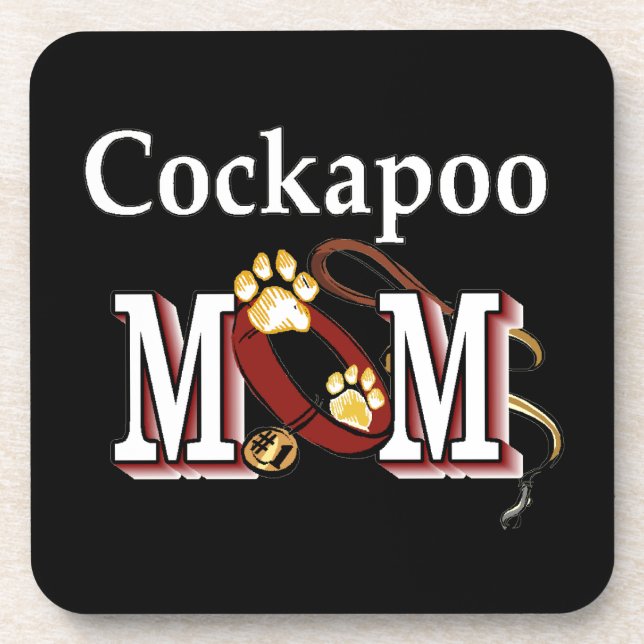 Posavasos Regalos de mamá Cockapoo (Frente)