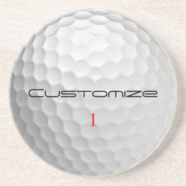 Posavasos Regalos de Pelotas de Golf Personalizadas Serie de (Frente)