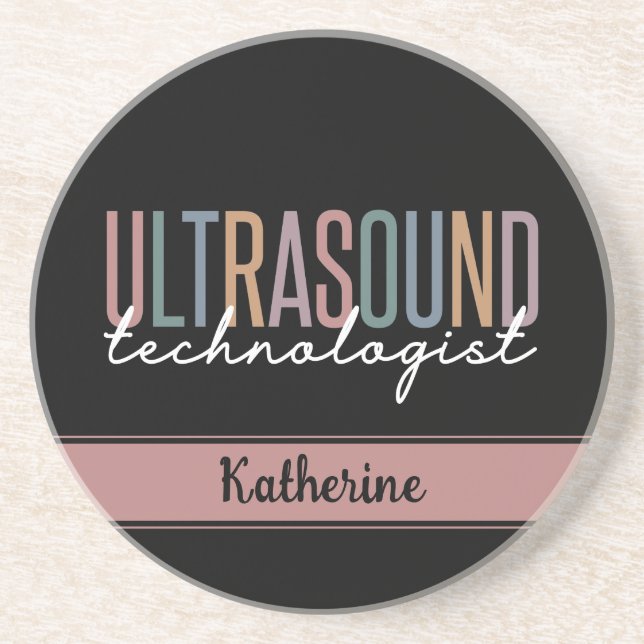 Posavasos Regalos de Tecnólogos de Ultrasonido Personalizado (Frente)