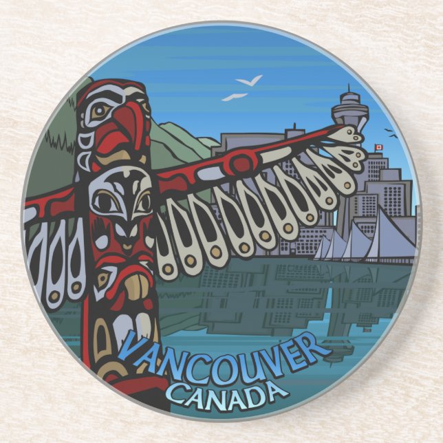 Posavasos Regalos de Vancouver Canada Souvenir Coaster Vanco (Frente)