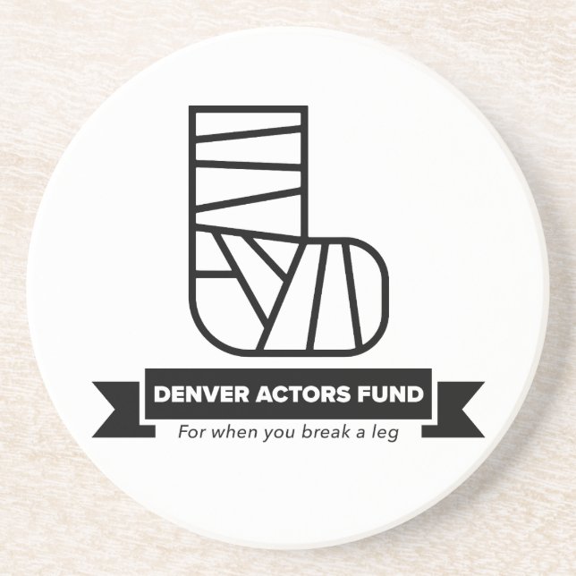 Posavasos Regalos del Fondo de Actores de Denver (Frente)