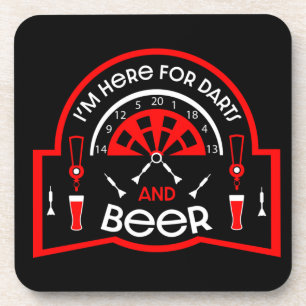 Posavasos Regalos divertidos de cerveza y juego de dardos en