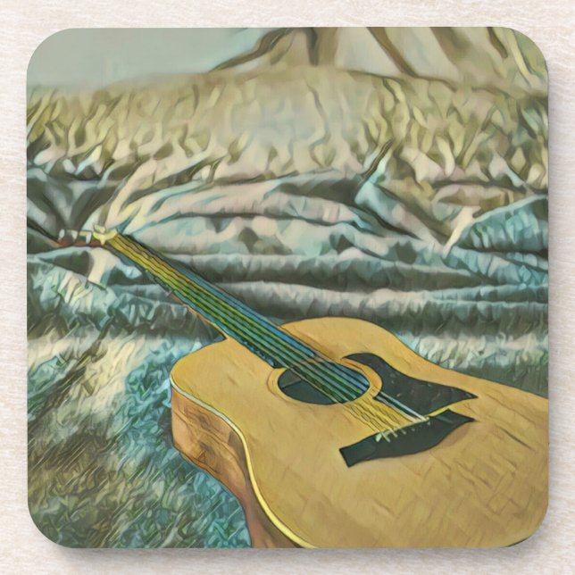 Posavasos Regalos para amantes de la guitarra (Frente)