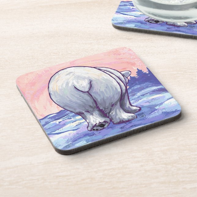 Posavasos Regalos y accesorios de oso polar (Lado Izquierdo)