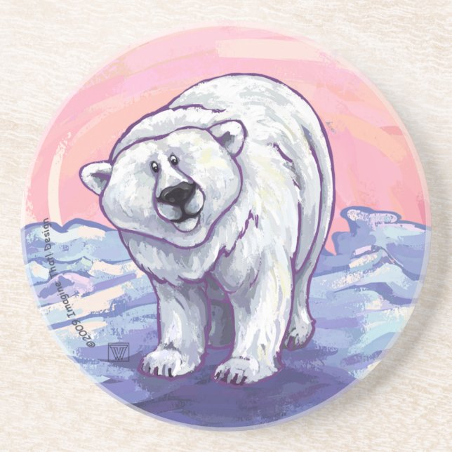 Posavasos Regalos y accesorios de oso polar (Frente)