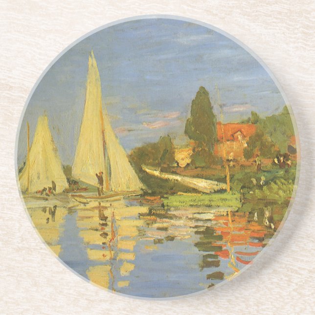 Posavasos Regata en Argenteuil de Claude Monet (Frente)