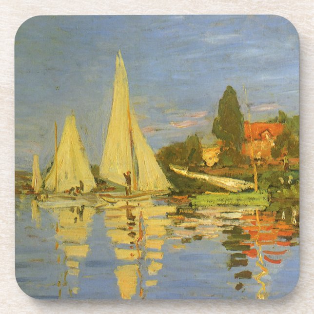 Posavasos Regata en Argenteuil de Claude Monet (Frente)