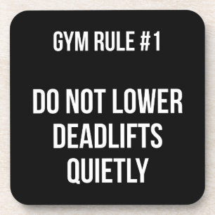 Posavasos Regla De Gimnasio #1 - No Reduzca Las Levantamient