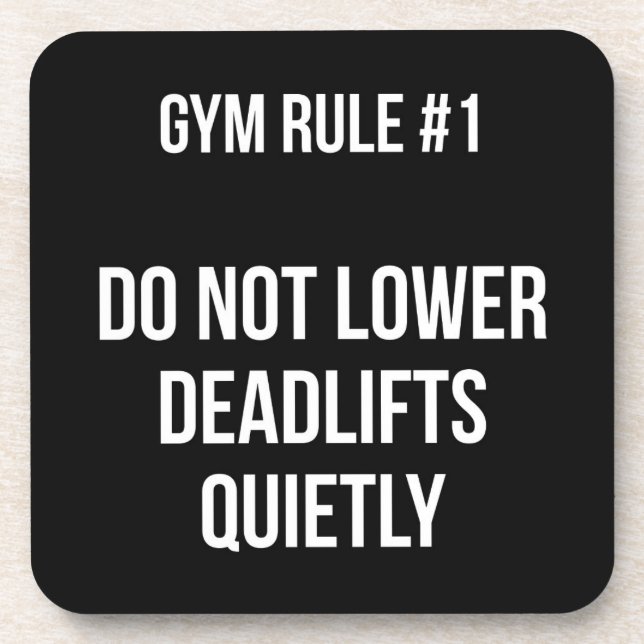 Posavasos Regla De Gimnasio #1 - No Reduzca Las Levantamient (Frente)