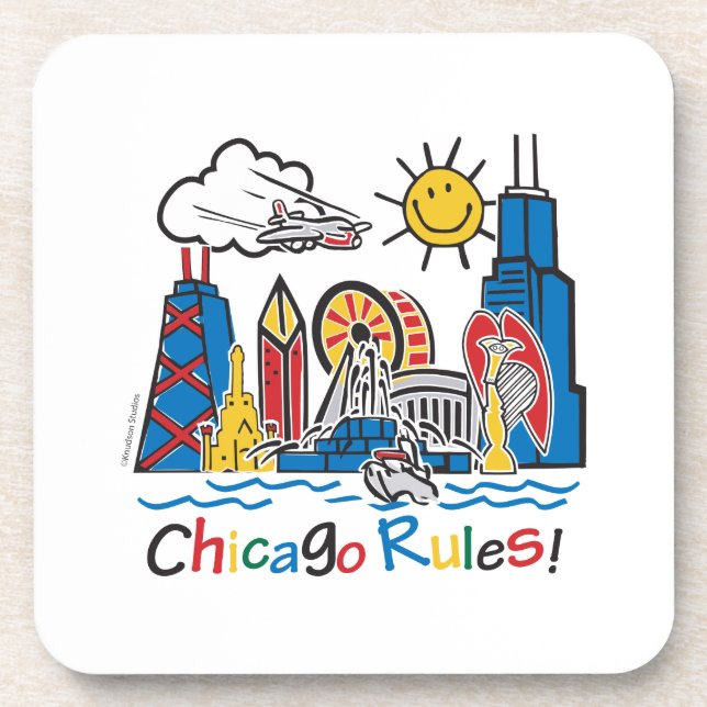 Posavasos Reglas de Chicago (Frente)