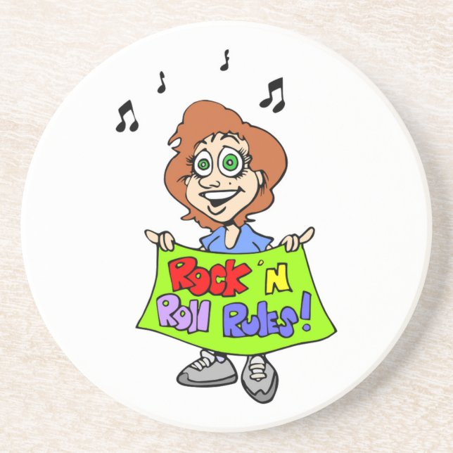 POSAVASOS REGLAS DE ROCK 'N ROLL (Frente)