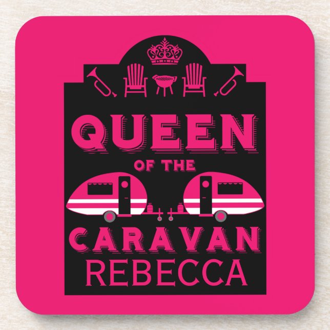 Posavasos Reina de la caravana (Frente)
