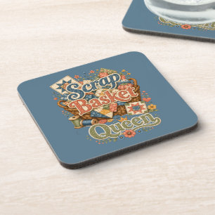 Posavasos Reina de la cesta de retales Quilter Cottagecore