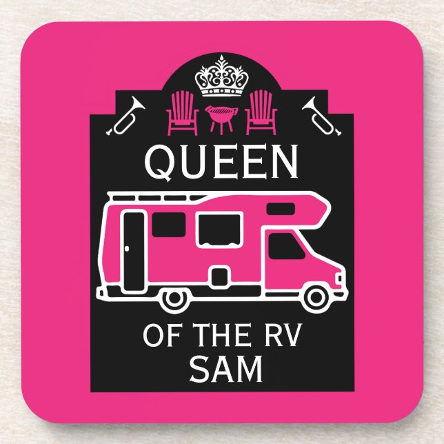 Posavasos Reina Del RV Del Camper (Frente)