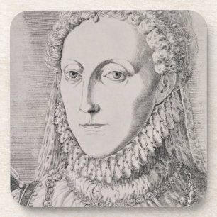 Posavasos Reina Elizabeth I (1533-1603), c.1572-75 (engravin