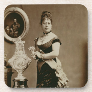 Posavasos Reina Emma (1836-85) (fotografía de la sepia)