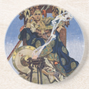 Posavasos Reina Maeve Princesa Guerrera Arte Fantástico
