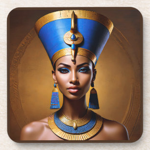 Posavasos "Reina Nefertiti", bella antigua reina africana