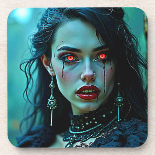 Posavasos Reina Vampiro: Arte de Oscuro Encanto