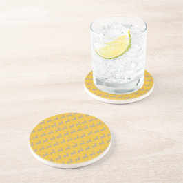 Posavasos Reindeer Pattern Sandstone Coaster (Set)