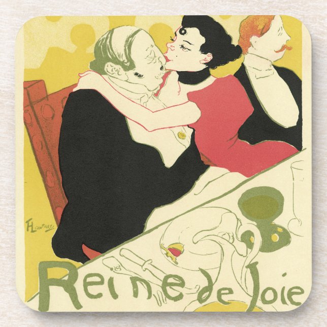 Posavasos Reine de Joie (Reina del Placer) Toulouse Lautrec (Frente)