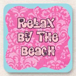 Posavasos Relájese junto a la playa