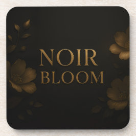 Posavasos Reloj de Afirmación Noir Bloom | Mente Negra Elega