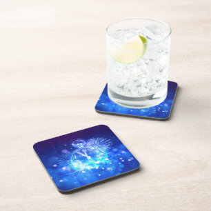 Posavasos Reloj de Nochevieja emoción eléctrica de SlipperyJ