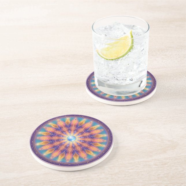 Posavasos Reloj de pared de rueda ligera (Lado)