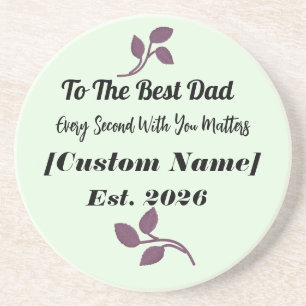 Posavasos Reloj Personalizado Para El Mejor Papá