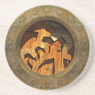 Posavasos relojería de madera