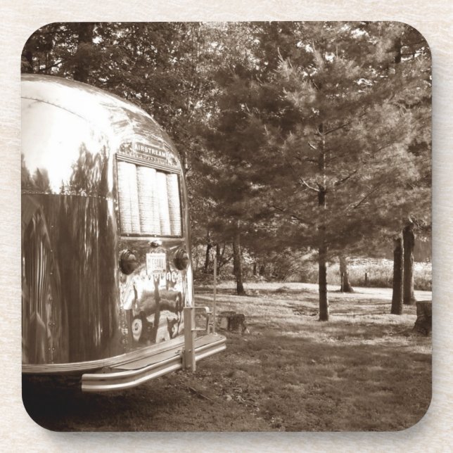 Posavasos Remolque de campista de aluminio brillante del (Frente)