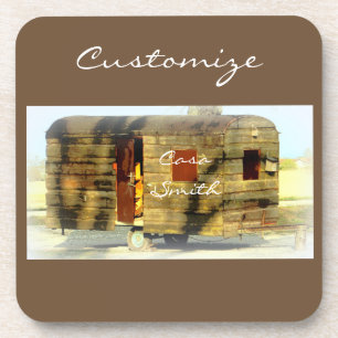 Posavasos Remolque de viaje de madera templada Thunder_Cove