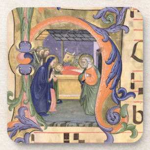 Posavasos Representación de la inicial "H" del ms 571 f.6r