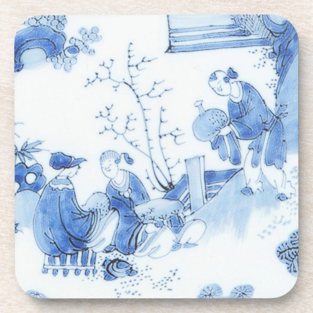 Posavasos Repro Delft Tile Blue Chinoiserie (Frente)