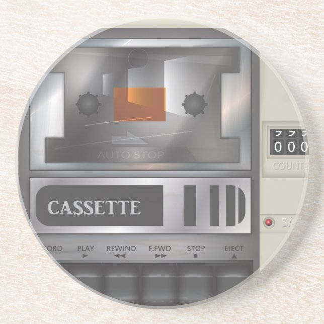 Posavasos reproductor de casete (Frente)