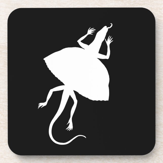 Posavasos Reptil blanco (Frente)